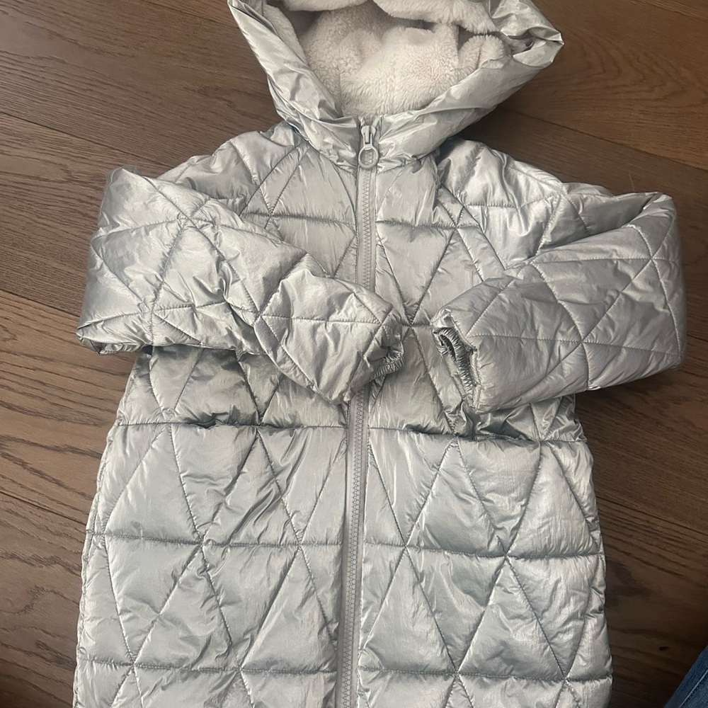 Zara Shimmering Silver Jacket